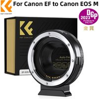 K&F CONCEPT Auto Focus Lens Mount Adapter EF to EOS M Adapter for Canon EF EF-S Lens and Canon EOS M M6 M50 M200 Mount Cameras