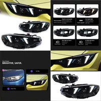 Dedicated 13-20 for 4 Series F32 Fang-style LED Headlight Assembly with Daytime Running Lights & Turn Signal 12V