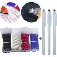 103/203/303pcs Heat Erasable Pens High Temperature Disappearing Fabric Marker Pen for Patchwork Fabric PU Leather Sewing Tool