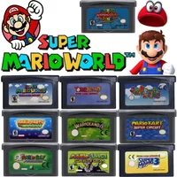 USA/EUR 32 Bit GBA Game Cartridge Mario Series Video Game Console Card Super Mario Bros ADVANCE Wario Land4 Golf Mario Kart