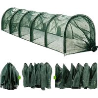 Foldable Chicken Tunnel Outdoor Metal Poultry Run Quick Install Flexible Yard Duck Goose Rabbit Quail Small Pet Enclosure