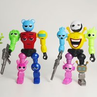 18cm Kawaii Sprunki Game Anime Action Collection Doll Cartoon Toys Model for Children Birthday Gift Desktop Ornament
