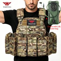 YAKEDAMOLLE Modular Hunting Tank Top, Comes with 2L Soft Water Bag, Adjustable Shoulder Strap with Multiple Device Bags