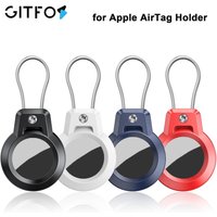 GITFOS Airtag Holder For Apple Airtag GPS Tracker Case Anti-lost Keychain Holde for Luggage Backpack Pet Collar Keys