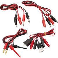 Alligator Clips Test Leads 4mm Banana Plug Connector USB DC Male Female Wire For Testing Probe Multimeter DIY Battery Experiment