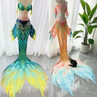 Meerjungfrauenflossen-Badeanzug für Erwachsene Damen, passend zum gleichen Oberteil, für Pool-Shootings, Aquarien-Shows, Meerjungfrauen-Cosplay, aus S