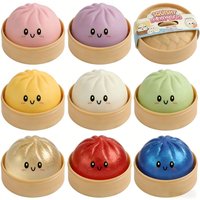Giant Slow Rising Glitter Dumpling Bun Squishies Toy Soft Tension Relief Mood Ball Cute Toy Portable Anti-Anxiety Plaything