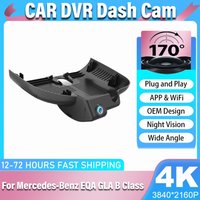 Pour Mercedes-Benz EQA GLA GLA200 GLA220 Classe B B180 2024-2026, Caméra DVR 4K pour Voiture, Caméra de Tableau de Bord Style OEM avec Application WIFI, Installation Facile