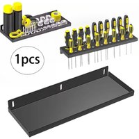 Utility Tool Holder Wall Mount Sturdy Metal Storage Shelf Storage Tray for Wrench, Nails, Woodworking Tools Crafting Supplies