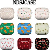 Hottie Red Juic Shockproof Protective Glossy HD Hard PC Cover Case For AirPods Earphone 1 2 3 Pro Pro2 With Metal Hook