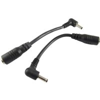 2pcs DC Power 3.5mm x 1.35mm Male Right Angle to Female Extension Cable CCTV Surveillance IP Security Camera LED Strip DVR Route
