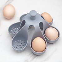 4/6 Egg Holder, High-Temperature Resistant Silicone Egg Cooker for Home Kitchen - Ideal for Steaming Eggs for Family Breakfast