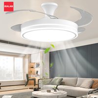 IRALAN Ceiling Fan 6-Speed Reversible Invisible Blade Fan Light 3 Color Dimmable Pendant Lamp with Remote for Bedroom Kitchen image 4