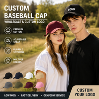 Custom Baseball Cap Free Print Logo Fashion DIY Letter Hats for Women Men Cotton Design LOGO Wholesale Flat Cap Unisex Caps