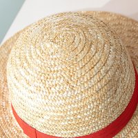 Anime Luffy Cosplay Hat Performance Props Costume Party Yellow Summer Natural Straw hats With String For Fans Youth