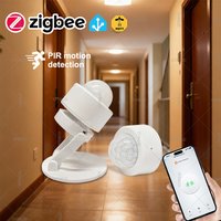 Zigbee Mini PIR Motion Detector Human Motion Infrared Detector Security Burglar Sensor App Remote Monitor Works With Zigbee2MQTT