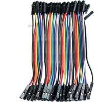 40pcs/lot 10cm 2.54mm 1pin feMale to feMale jumper wire Dupont cable