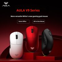 Aula V9 Ultra Wireless E-sports Gaming Mouse Double 8k 3mode PAW 3950 8k 55g Lightweight Ergonomic Mouse Custom PC Accessory