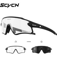SCVCN Photochromic Cycling Glasses Bike Sunglasses for Men Fashion Mountain Bicycle Road Speed Goggles Eyewear Sports MTB Bike