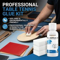 60ml Professional Table Tennis Racket Inorganic Glue Set with Sponges for Quick Bonding and Rubber Maintenance SIKEZHAN