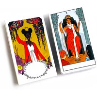 Tarot Deck English Version Tarot Card Deck Board Game Fate Divination For Women Girls Playing Board Deck Halloween and Christmas