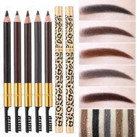 5 Colors Double Head Eyebrow Pencil Waterproof Sweatproof No Blooming Natural Wild Brows Long-lasting Shaping Women Beauty Tools