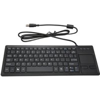 K 800 Keyboard with Touchpad Wired Ultra Thin Mini Compact Touch Keyboard with HUB Function