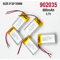 902035 3.7V 600mAh 1-15pcs Lithium Polymer LiPo Rechargeable Battery Replace cells For Mp3 DIY PAD DVD E-book bluetooth headset