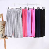 Plus Size Pajamas New Summer Women Shorts Sleepwear Solid Color Modal Sleep Bottoms Home Clothes Loose Elastic Waist Loungewear