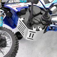 Armor Guard Plate Stainless Steel DIY Modifying Accessories Compatible For RC LOSI 1/4 Promoto-MX Motorcycle