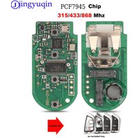 jingyuqin Electronic Board for BMW F Series CAS4+/FEM 2011-2017 Modified Smart Remote Key Fob PCF7945 Chip 315MHz/434MHz/868MHz
