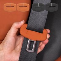 2/4pcs Seat Belt Silicone Buckle Cover Anti-Scratch Car Seat Buckle Full-Wrapped For Protection Cover Universal Auto Accessories
