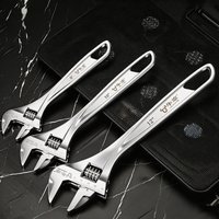 Adjustable Wrench Large Opening Universal Spanner Pipe Wrench For Bathroom Plumbing Mechanical Motorcycle Repair Hand Tools