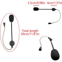 1PCS For Cardo Freecom/Spirit Motorcycle Helmet Bluetooth Intercom Soft Wire Microphone Hard Wire Microphone And 3.5mm Speaker