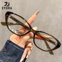 EYORA Stilvolle, exquisite Cat-Eye-Lesebrille für Damen, Anti-Blaulicht-Photochrome-Brille, optische Gläser mit Sehstärke