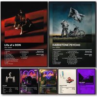 Rapper Music Album D-Don Toliver Poster Decorative Stickers Wall Art Mural Photo Design for Home Living Room Hallway Decor Gift