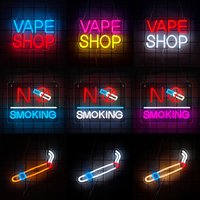 Vape Shop Neon Sign for Wall Decor,LED Neon Lights Business Sign for Smoke Shop Man Cave Bedroom Bar Stores Window Birthday Gift