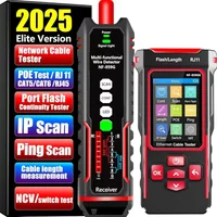 NF-859GK Network Cable Tester with LP Tester,PING/POE/RJ45 RJ11 TDR CAT5CAT6 Cable Toner Ethernet Tester for Phone Lines CAT3