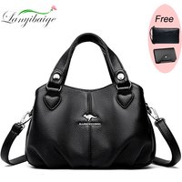 Natural Genuine Leather Handbags Women's Bag High Quality Soft Real Cowhide Women Shoulder Bag Large Casual Female Messenger Sac