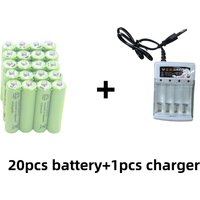 【1.2V Rechargeable】AAA Ni-MH Battery 200mAh with Charger for RC Cars/Toys/Microphones/Game Controllers