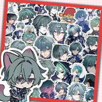 Genshin Impact Lohen Cosplay Anime Cartoon Stickers Decoration Laptop Phone Suitcase Notebook Label Stationery Sticker Gift