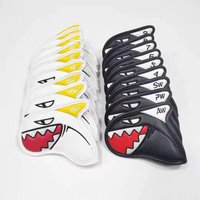 Shark golf iron club set 9-piece iron club set cap cover iron club protective cover 4-9PAS embroidery iron club set cap cover