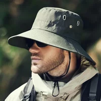 Sun Hat Men Wide Brim Waterproof UPF50+ UV Protection For Fishing Hiking Camping Outdoor Lightweight Breathable Bucket Hat
