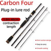 Portable Travel Spinning Fishing Rod High Carbon Ultralight Lure Casting Pole Mini Trout Rod For Light Weight Bait Fishing