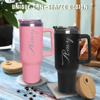 Custom Name 40oz Water Bottle Personalized Tumbler for Birthday Gifts 304 Stainless Steel Insulated Cup Summer Ice Sports Bottle