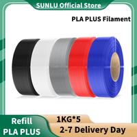 SUNLU PLA PLUS 5KG 3D Printer Filament Refill PLA+ 1.75mm 1KG,Reusable Spools Compatible With Bambu Lab A1 Printer