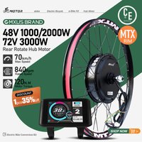 AliExpress KUNTENG E-BIKE MXUS E-Bike Conversion Kit 48V 1000W 2000W 72V 3000W Rear Brushless Hub Motor Wheel for Electric Bike Conversion Kit 26-29in700C