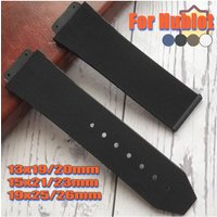 Striped Silicone Band for HUBLOT Watch Strap 19x25mm 26mm 13x19mm 20mm 15x21mm 23mm Waterproof Bracelet Women Men Wristband