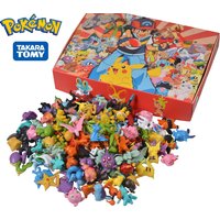 144 figurki Pokemonów w różnych stylach, figurki anime Pikachu, modele figurek akcji, ozdoby, zabawki kolekcjonerskie na prezent świąteczny