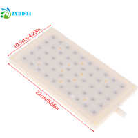 ●ABS 22X10.9cm Rectangular Shower 10mm Intubation Type Interface Shower Head 5 * 10 Hole Top Spray Shower Head Accessories